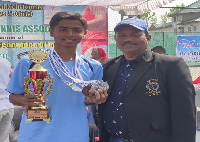 sanidhya wins silver in soft tennis for Uttar Pradesh